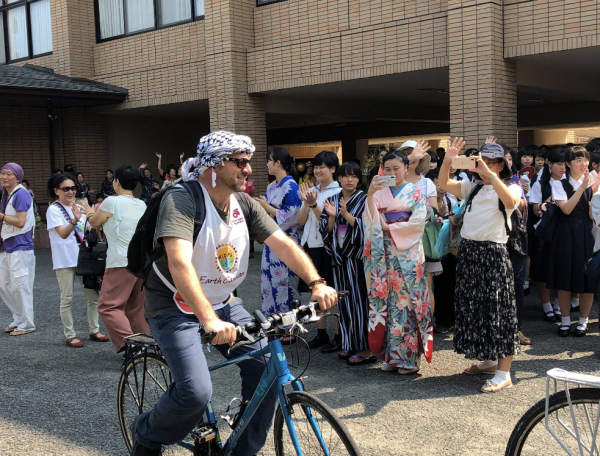 アースキャラバン2018長崎ピースサイクリング出発